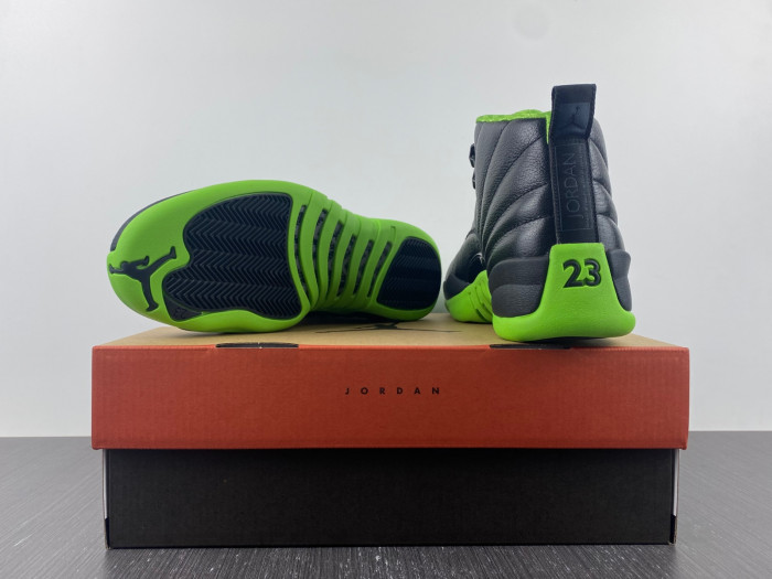 air jordan 12 "black/neon green"