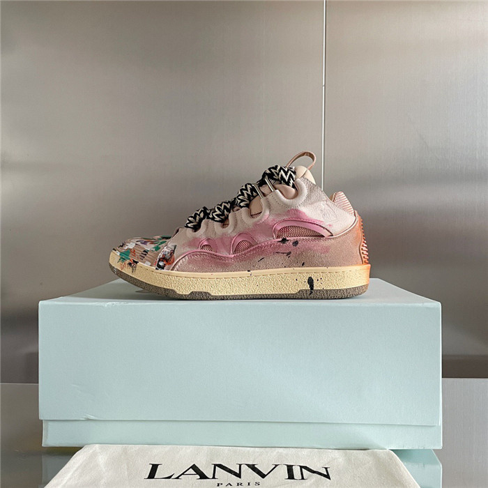 lanv1n leather curb sneakers