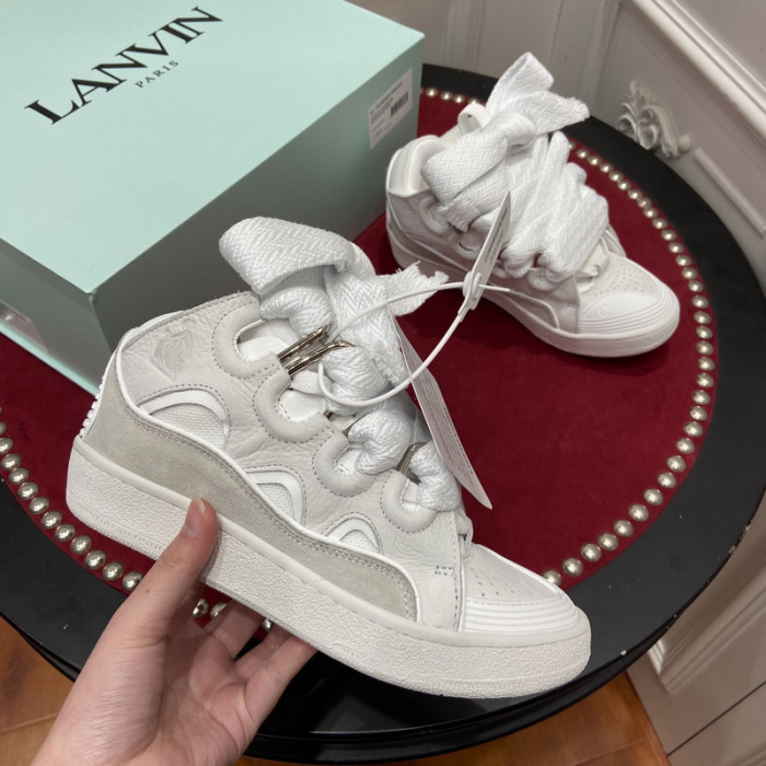 lanv1n leather curb sneakers