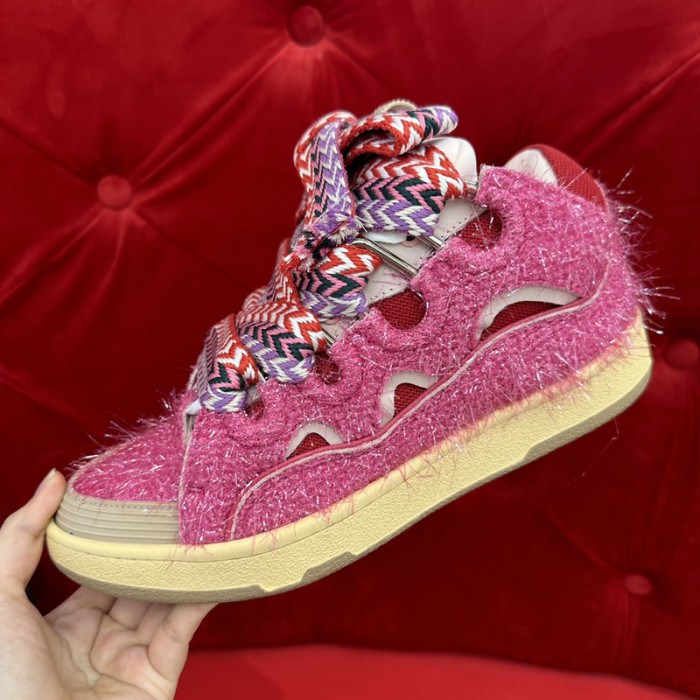 lanv1n leather curb sneakers