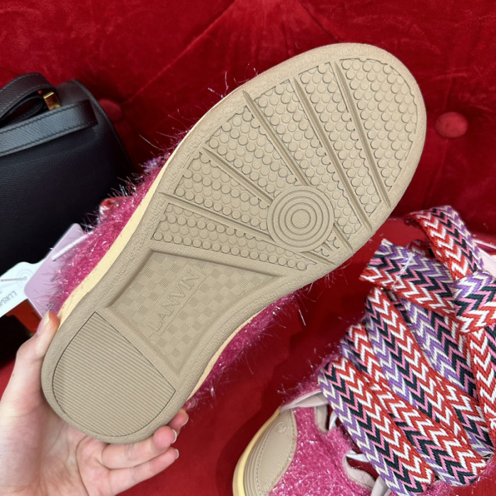 lanv1n leather curb sneakers