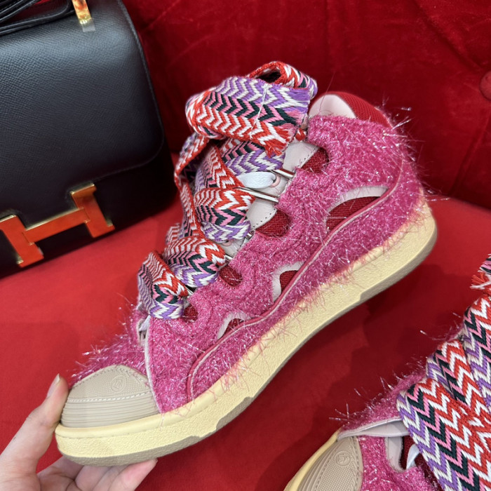 lanv1n leather curb sneakers