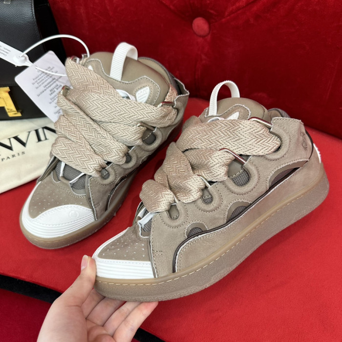 lanv1n leather curb sneakers