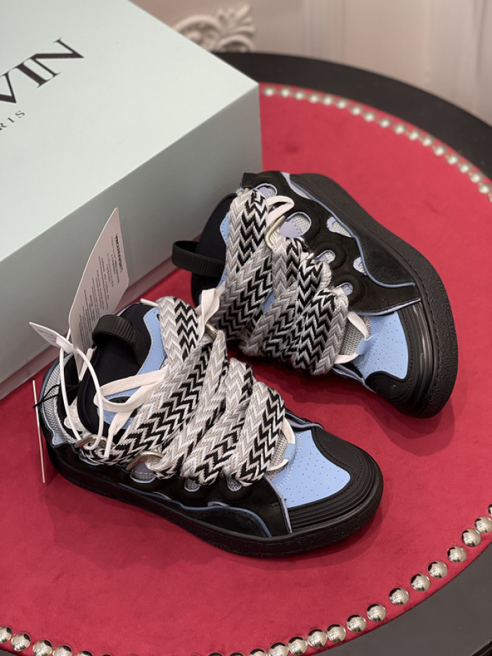 lanv1n leather curb sneakers