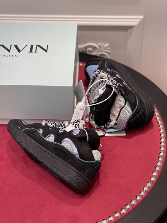 lanv1n leather curb sneakers