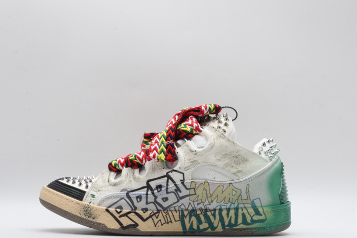 lanv1n leather curb sneakers