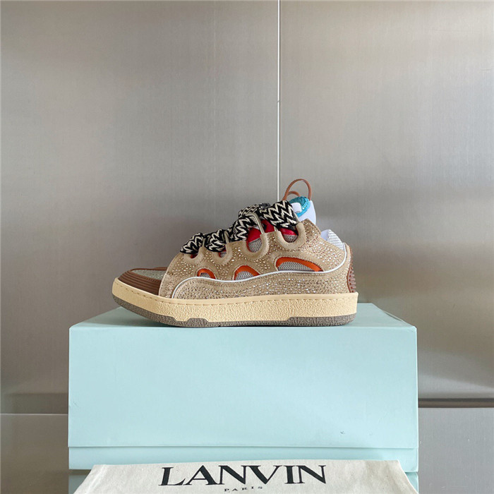 lanv1n leather curb sneakers