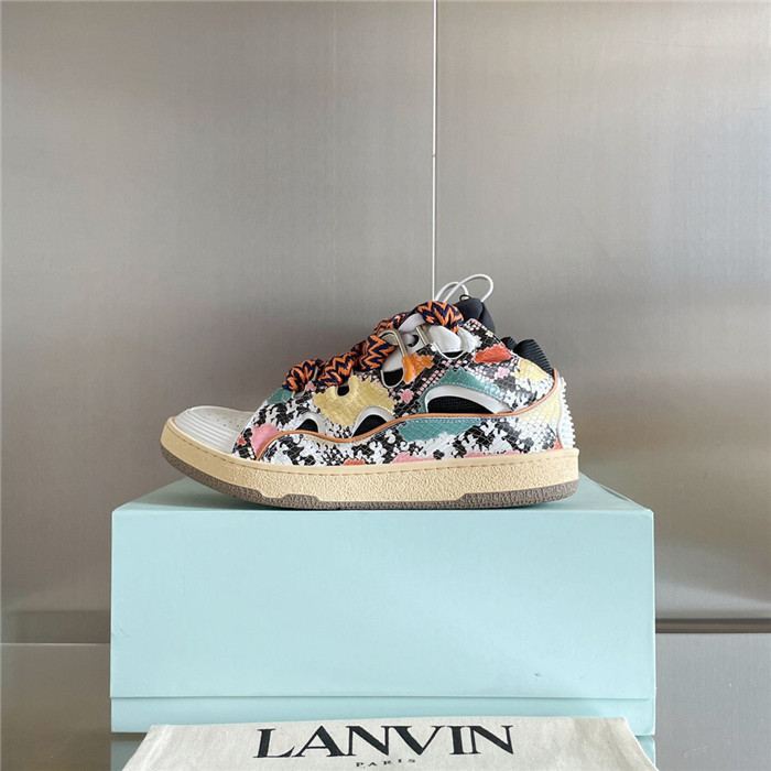 lanv1n leather curb sneakers