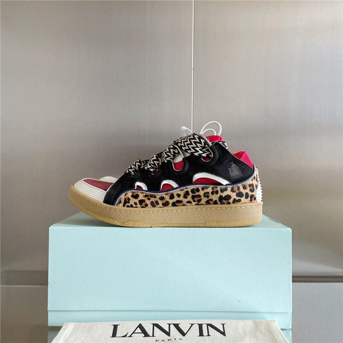 lanv1n leather curb sneakers