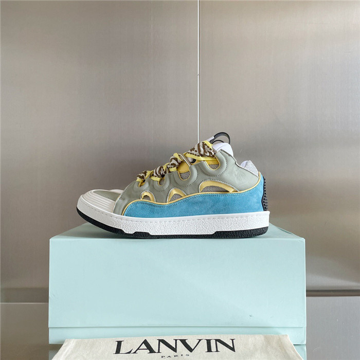 lanv1n leather curb sneakers