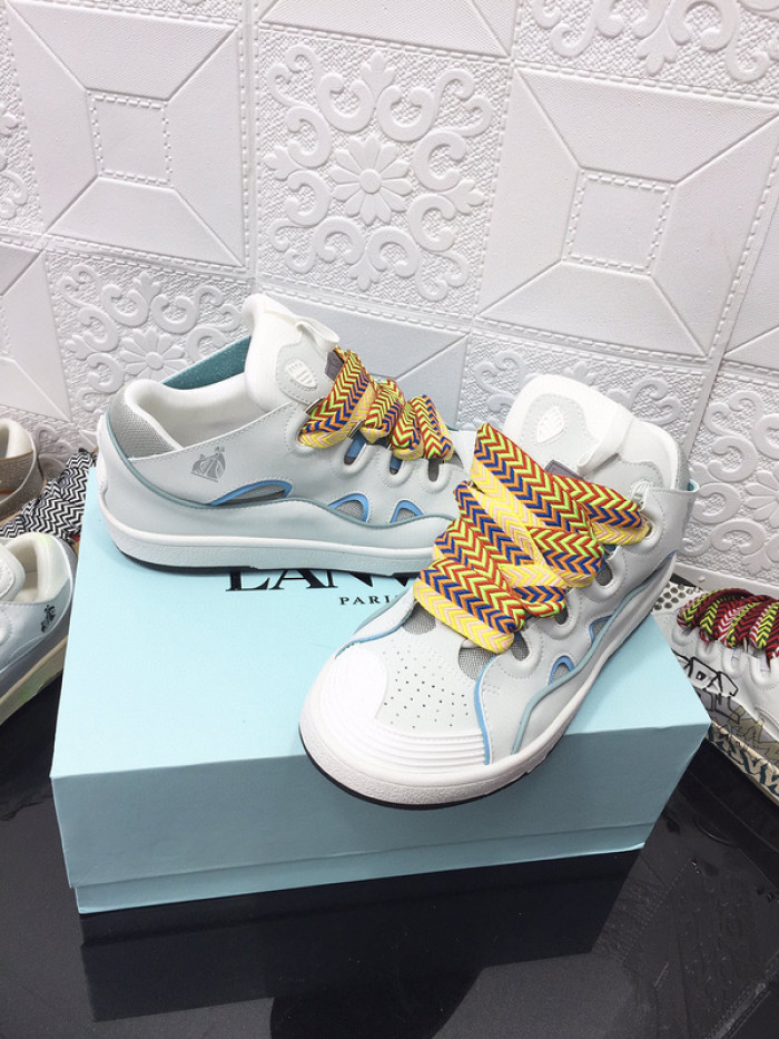 lanv1n leather curb sneakers