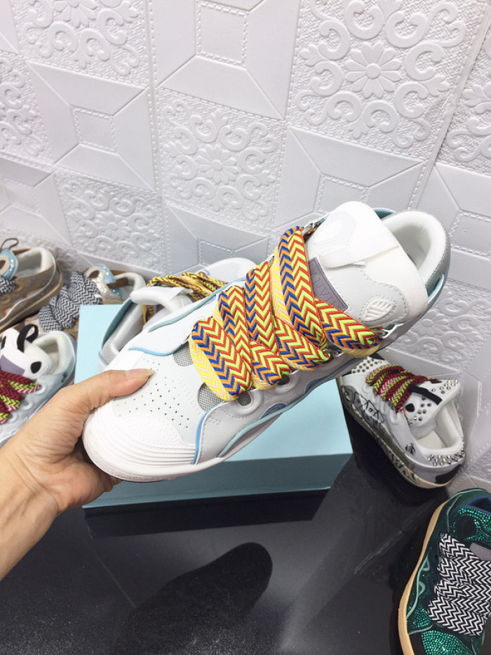 lanv1n leather curb sneakers