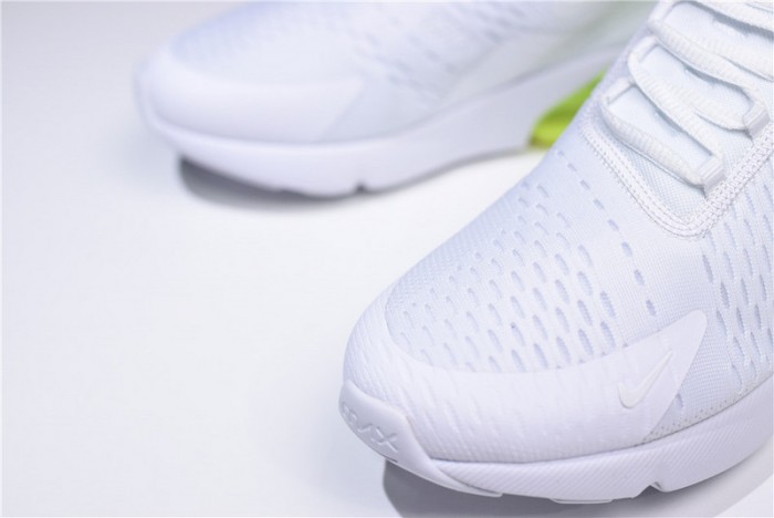 NIKE mens AIR MAX 270 “WHITE VOLT” AH8050-104